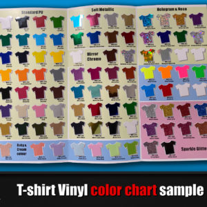 Version 2022 T-shirt Vinyl Color Chart - Magic Transfer