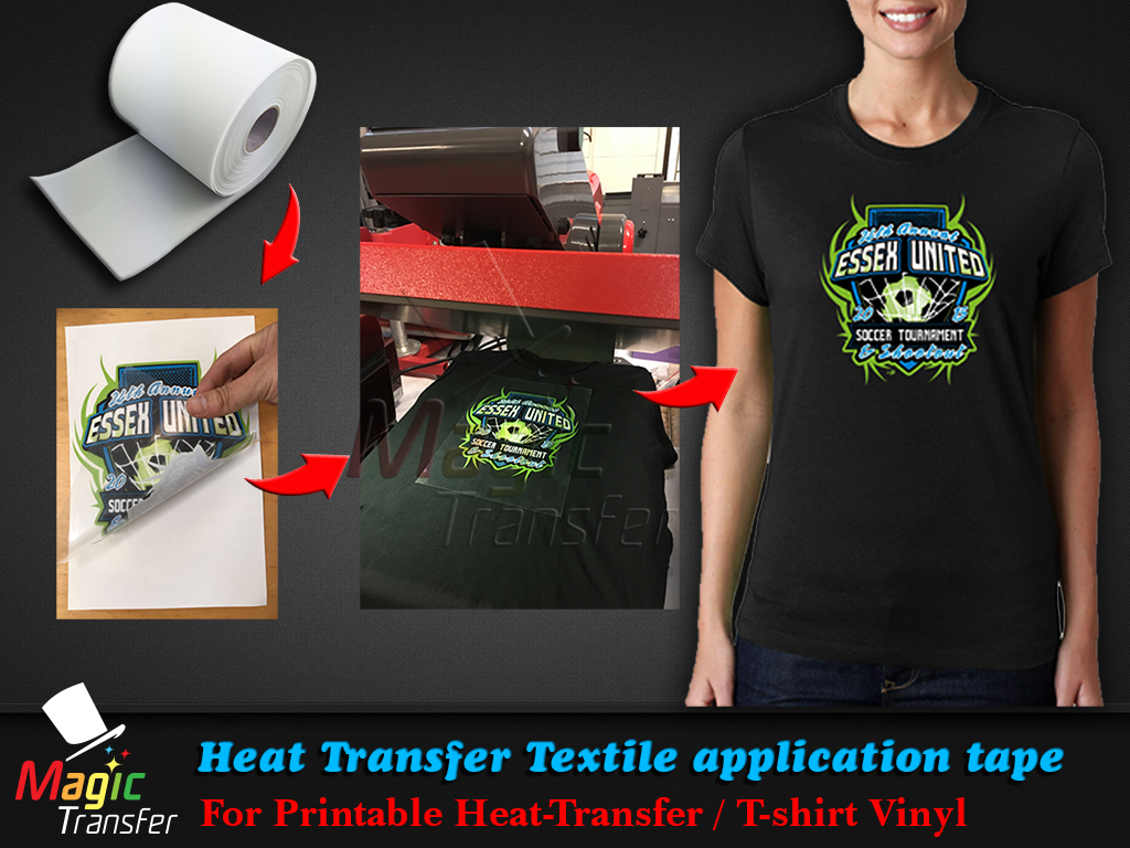 T-shirt Vinyl APPLICATION TAPE 20" MINSEO Easy Mask  Heat Transfer Masking Film 