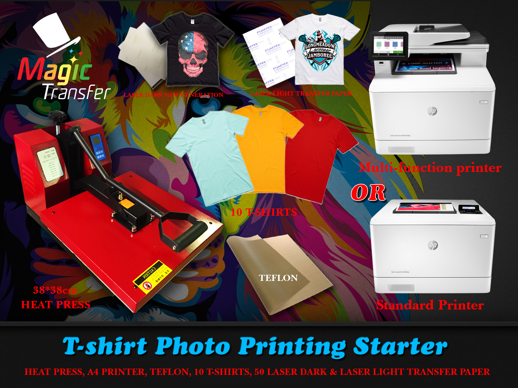 T-Shirt Photo Printing Starter with A4 printer