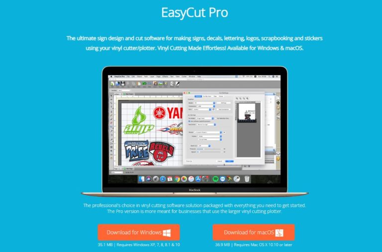 Cutting & Design program EasyCut Pro for windows and Mac OS Full