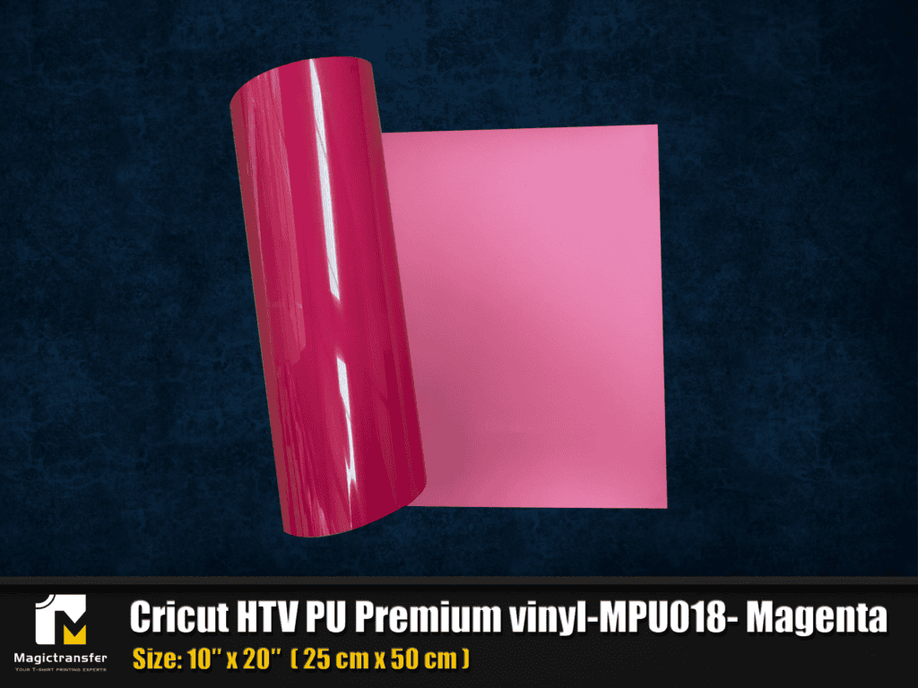 Cricut Htv Pu Premium Vinyl Mpu018 Magenta Size10 X 20 25 Cm X 50