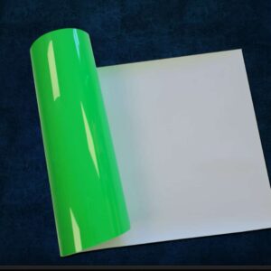 Craft Machine HTV PU Premium vinyl-MPU074- Neon Green - Size10" x 20" (25 cm x 50 cm)