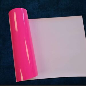 Craft Machine HTV PU Premium vinyl-MPU073- Neon Pink - Size10" x 20" (25 cm x 50 cm)