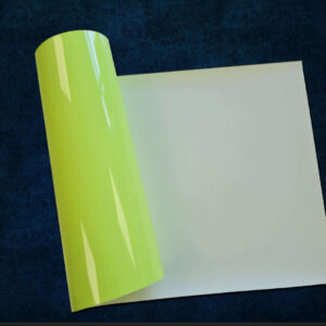 Craft Machine HTV PU Premium vinyl-MPU071- Neon Yellow - Size10" x 20" (25 cm x 50 cm)