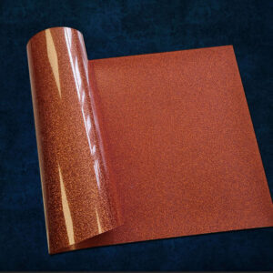 Craft Machine HTV Glitter vinyl-MGL088- Copper - Size10" x 20" (25 cm x 50 cm)