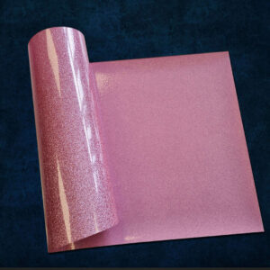 Craft Machine HTV Glitter vinyl-MGL080- Light Pink - Size10" x 20" (25 cm x 50 cm)