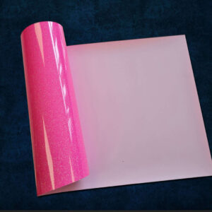 Craft Machine HTV Glitter vinyl-MGL093- NeonPink - Size10" x 20" (25 cm x 50 cm)