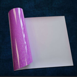 Craft Machine HTV Glitter vinyl-MGL096- NeonPurple - Size10" x 20" (25 cm x 50 cm)