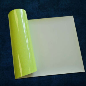 Craft Machine HTV Glitter vinyl-MGL091- NeonYellow - Size10" x 20" (25 cm x 50 cm)