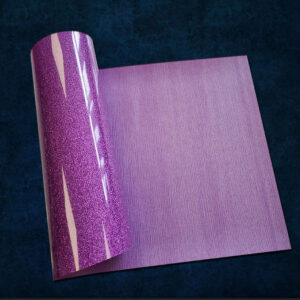 Craft Machine HTV Glitter vinyl-MGL085- Purple - Size10" x 20" (25 cm x 50 cm)