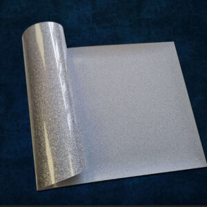 Craft Machine  HTV Glitter vinyl-MGL081- Silver - Size10" x 20" (25 cm x 50 cm)