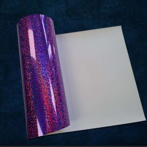 Craft Machine HTV Hologram vinyl-MHO063- Purple - Size10" x 20" (25 cm x 50 cm)