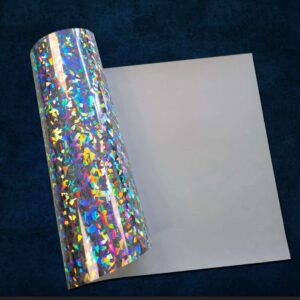Craft Machine HTV Hologram vinyl-MHO067- SilverCrystal - Size10" x 20" (25 cm x 50 cm)