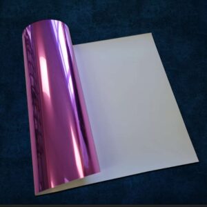 Craft Machine HTV - Mirrored Chrome T-shirt vinyl -MMC044- Mirrored Violet - Size10" x 20" (25 cm x 50 cm)