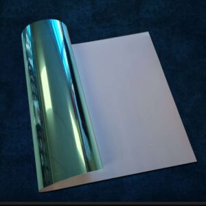 Craft Machine HTV - Mirrored Chrome T-shirt vinyl -MMC049- Mirrored Sky Blue - Size10" x 20" (25 cm x 50 cm)