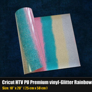 Glitter Light Blue HTV Vinyl 25cm x 50cm