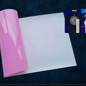 Craft Machine HTV Vinyl -Light Sensitive-MUV251-Pink – Size10″ x 23.50″ (25 cm x 60 cm)