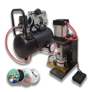 Automatic Pneumatic Button Badge Machine – For Commercial Use