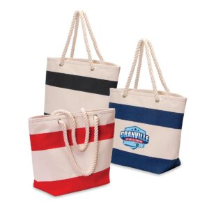 Boat and Beach Bag – Custom Printed or Blank – Soho Cotton Canvas Tote